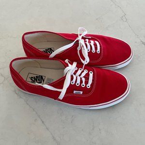 Red Vans Sneakers - Men's Size 11.5 - Mint